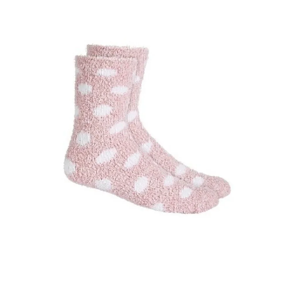 3 Set Charter Club Womens Size 9-11 Butter Super Soft Cozy Crew Socks pink red …